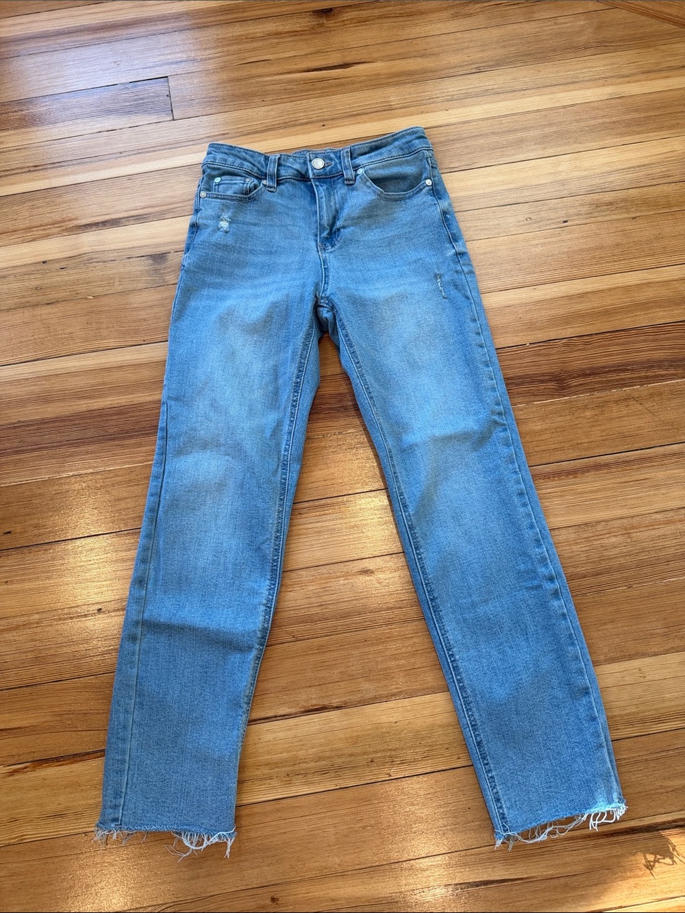 Oat High-Waist Light Blue Straight Jeans